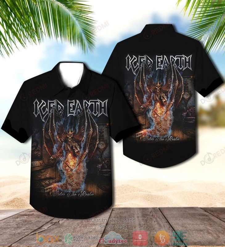 Iced Earth framing armageddon something wicked part 1 Short Sleeve Hawaiian Shirt