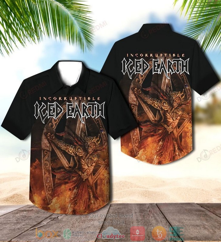 Iced Earth I Walk Among You Short Sleeve Hawaiian Shirt