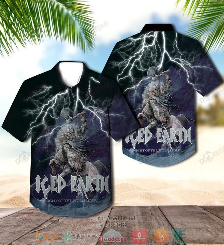 Iced Earth I Walk Among You Short Sleeve Hawaiian Shirt