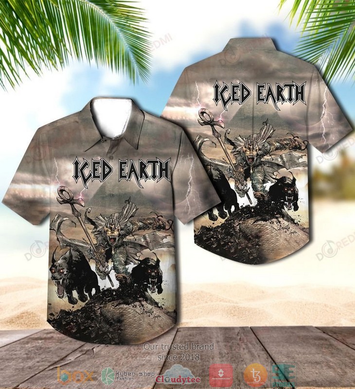 Iced Earth The Glorious Burden Album Short Sleeve Hawaiian Shirt