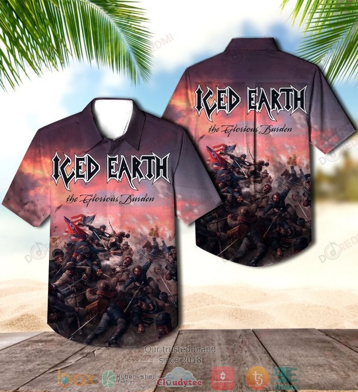 Iced Earth Something Wicked This Way Comes Short Sleeve Hawaiian Shirt