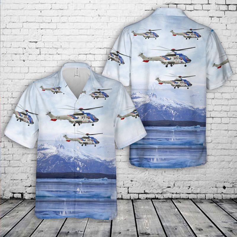 Iceland Icelandic Coast Guard ICGV por Thor Hawaiian Shirt