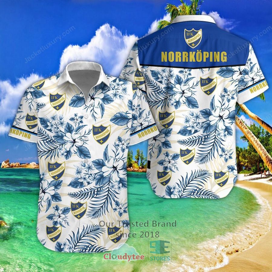 IFK Norrkoping Blue Hawaiian shirt, Short