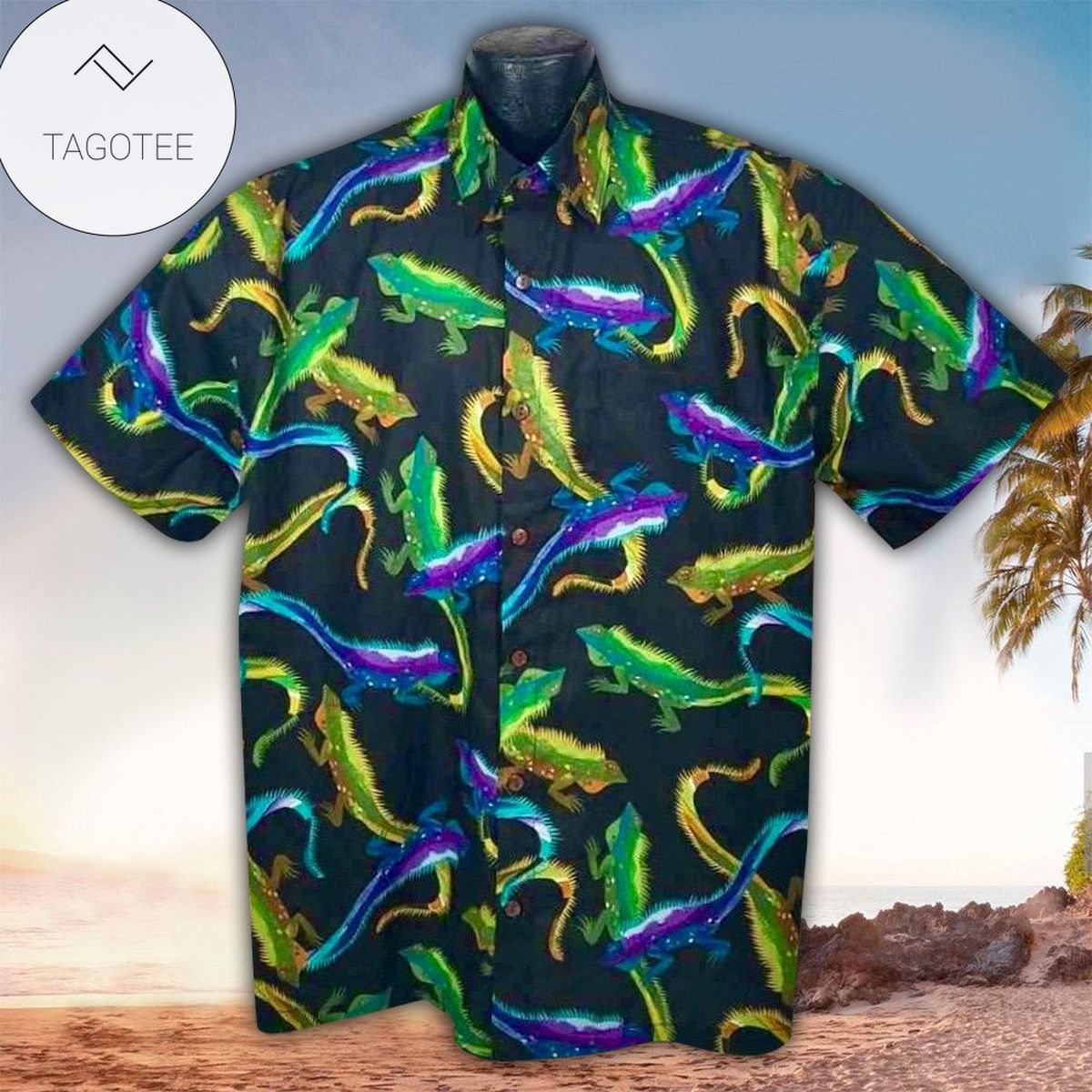 Iguana Aloha Shirt Hawaiian Shirt For Iguana Lovers