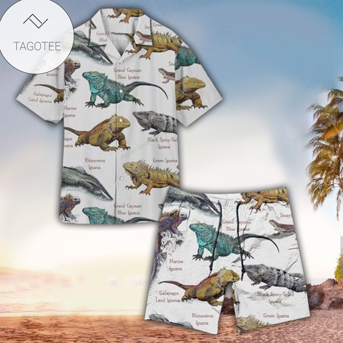 Iguana Hawaiian Shirt Perfect Iguana Clothing