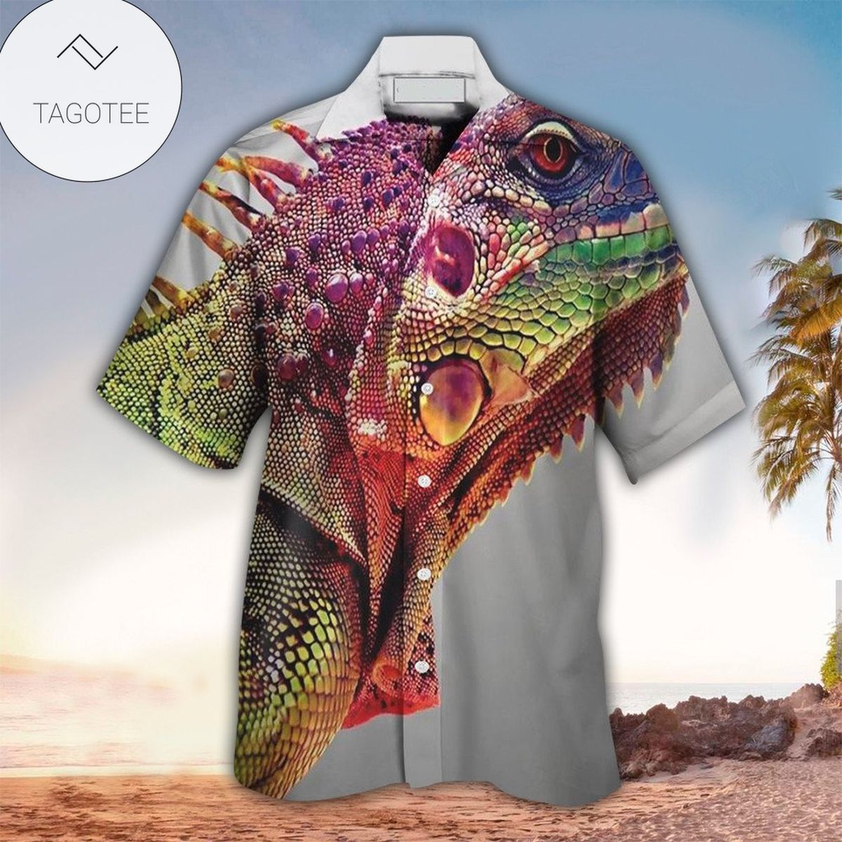 Iguana Hawaiian Shirt Perfect Iguana Clothing