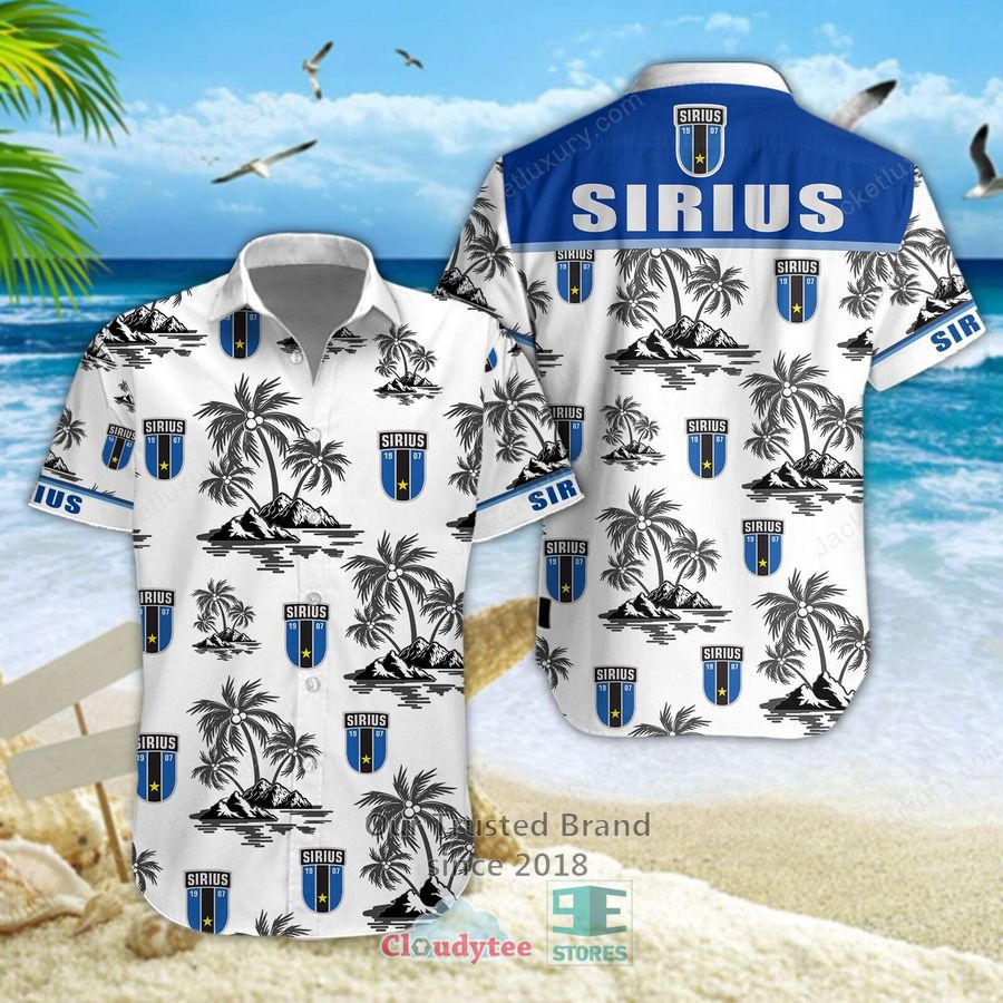 IK Sirius Fotboll Hibiscus Hawaiian shirt, Short