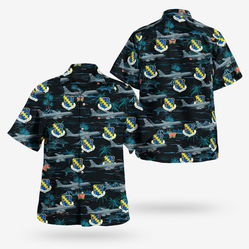 Illinois Air National Guard Boeing KC-135R Stratotanker Hawaiian Shirt