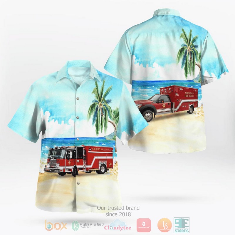 Illinois Pingree Grove Fire Protection District Hawaiian Shirt