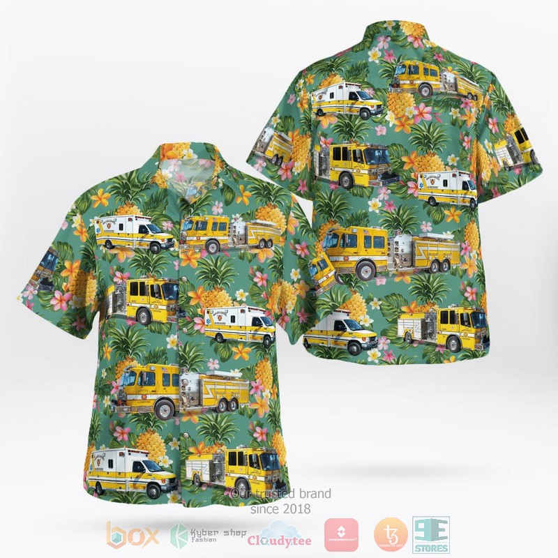 Illinois Naperville Fire Department Hawaiian Shirt