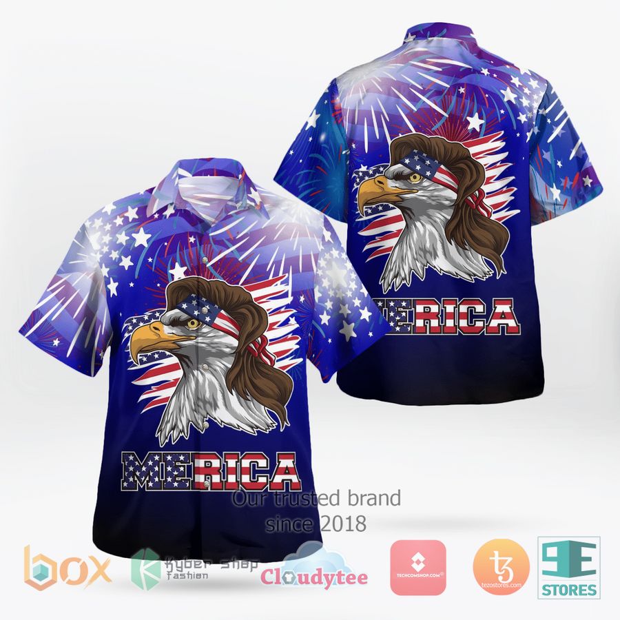 Independence Eagle USA Hawaiian Shirt