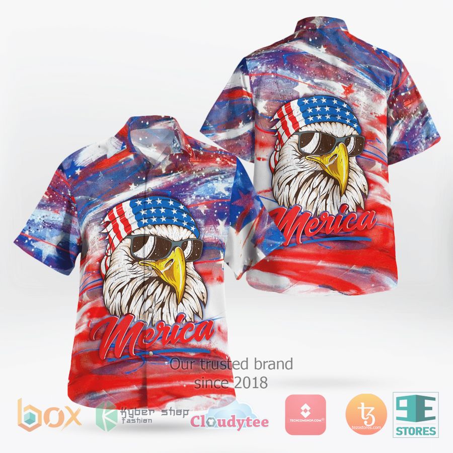 Independence Eagle America Hawaiian Shirt