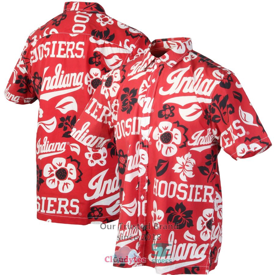 Indiana St Sycamore Hawaiian Shirt, Short