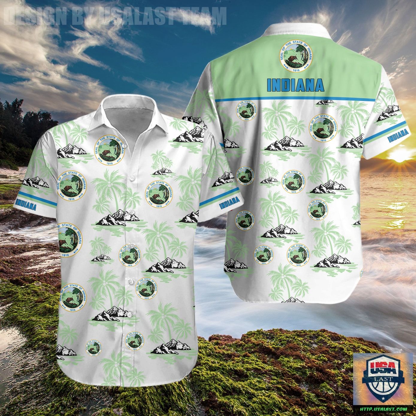 Indiana Peony Aloha Hawaiian Shirt