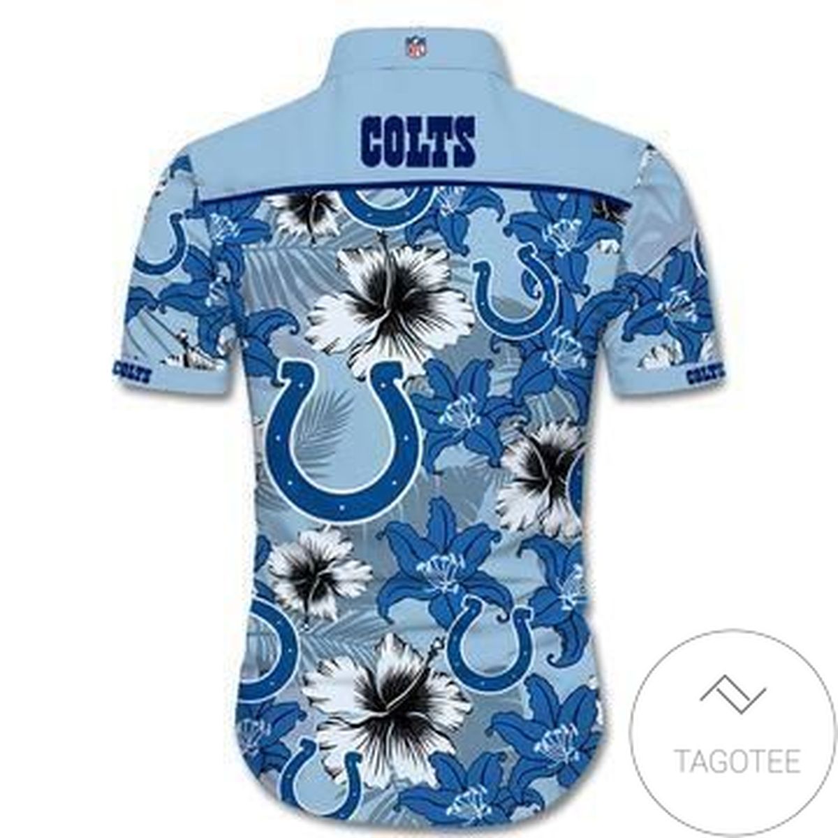 Indianapolis Colts LV All Over Print Summer Short Sleeve Hawaiian Beach Shirt