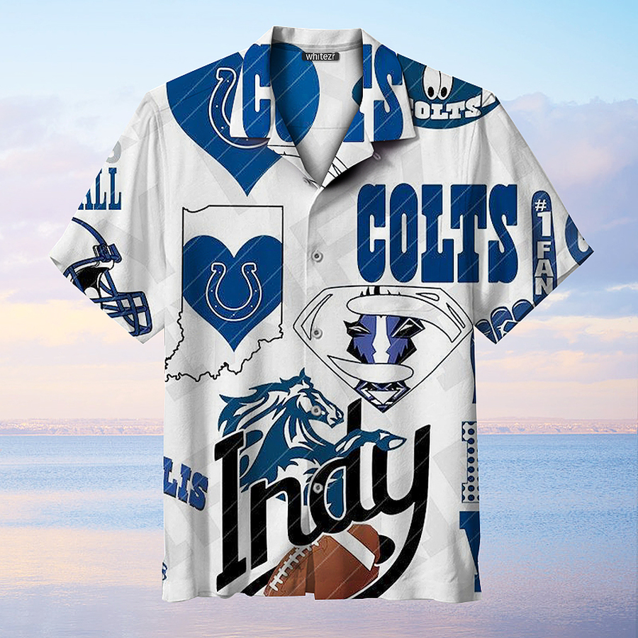 Indianapolis Colts Snoopy Surfing Hawaiian Shirt