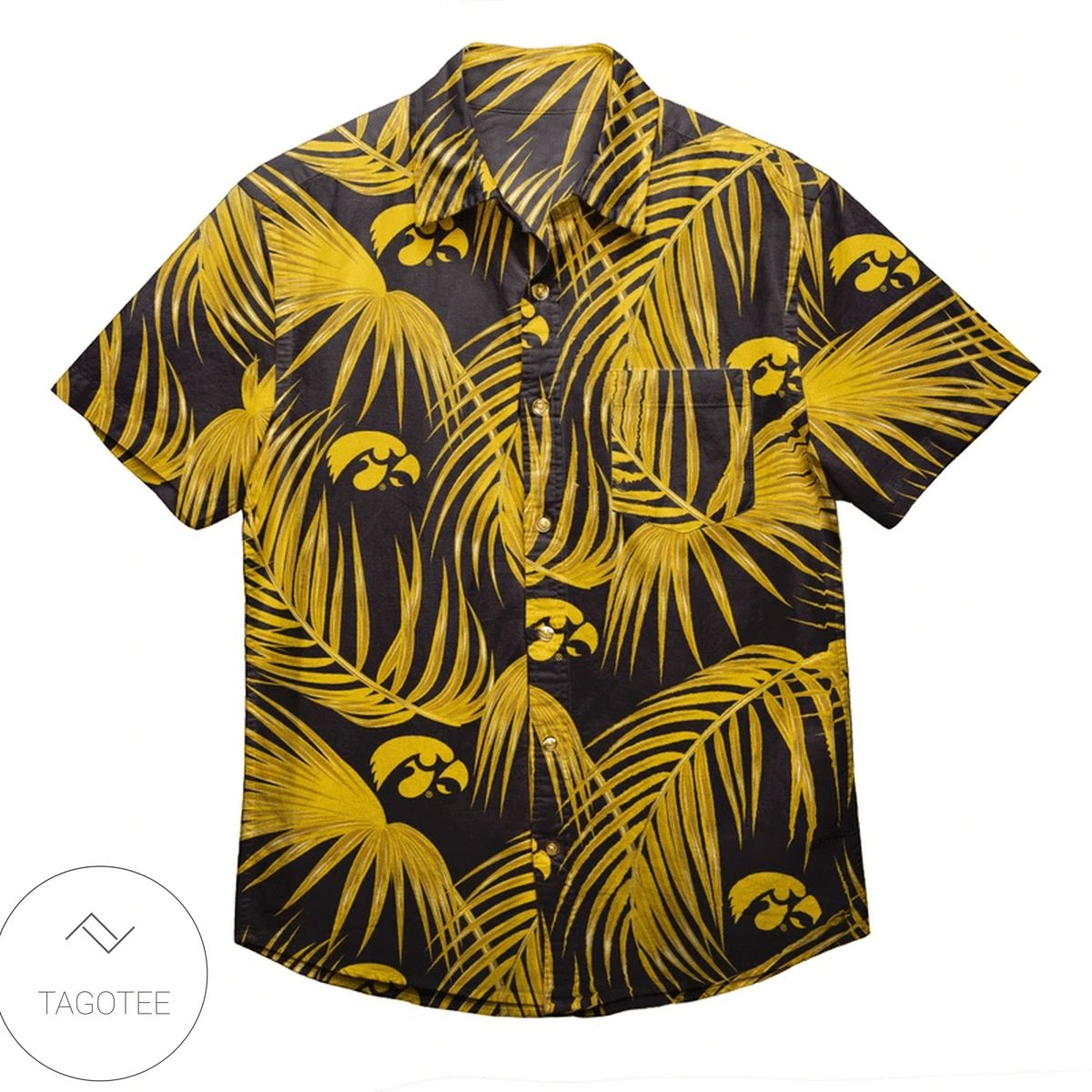 Iowa Hawkeyes Hawaiian Button Up Shirt