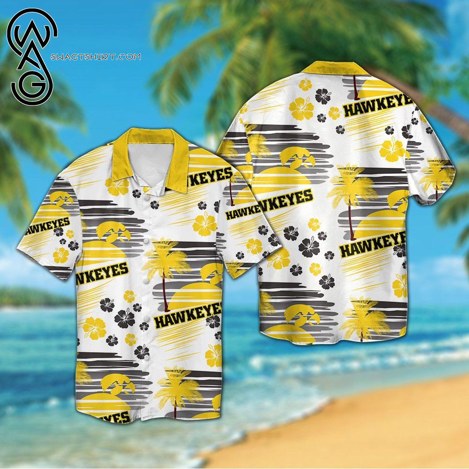 It’s Time Miller Lite Summer Vibes Hawaiian Shirt