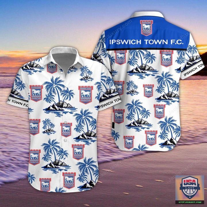 Ipswich Town FC Aloha Hawaiian Shirt Beach Short