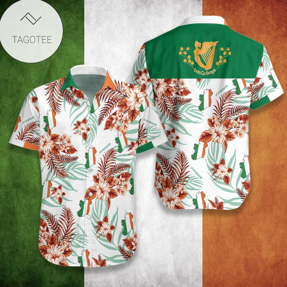 Ireland And Shamrock Hawaiian Shirt