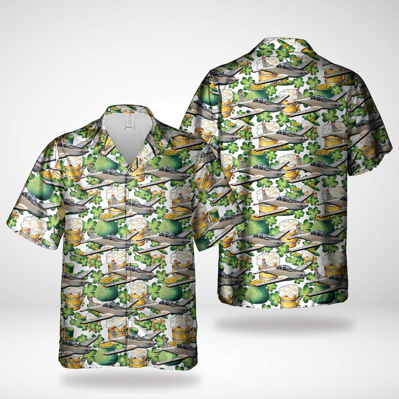 Irish Air Corps Britten Norman PBN-2T-4S Defender 4000 Hawaiian Shirt