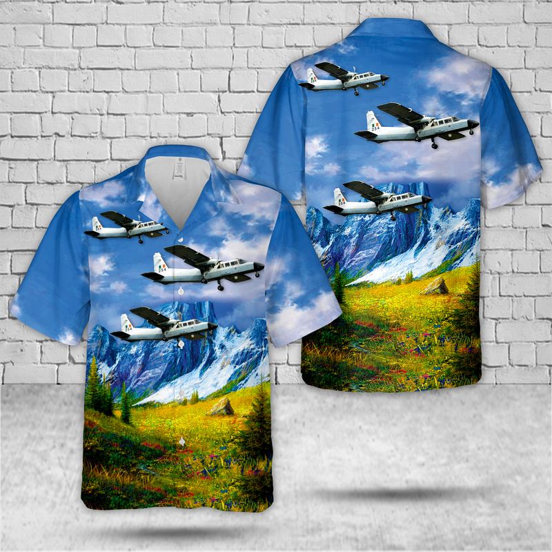 Irish Air Corps An tAerchor Pilatus PC-9M Saint Patrick Day Hawaiian Shirt