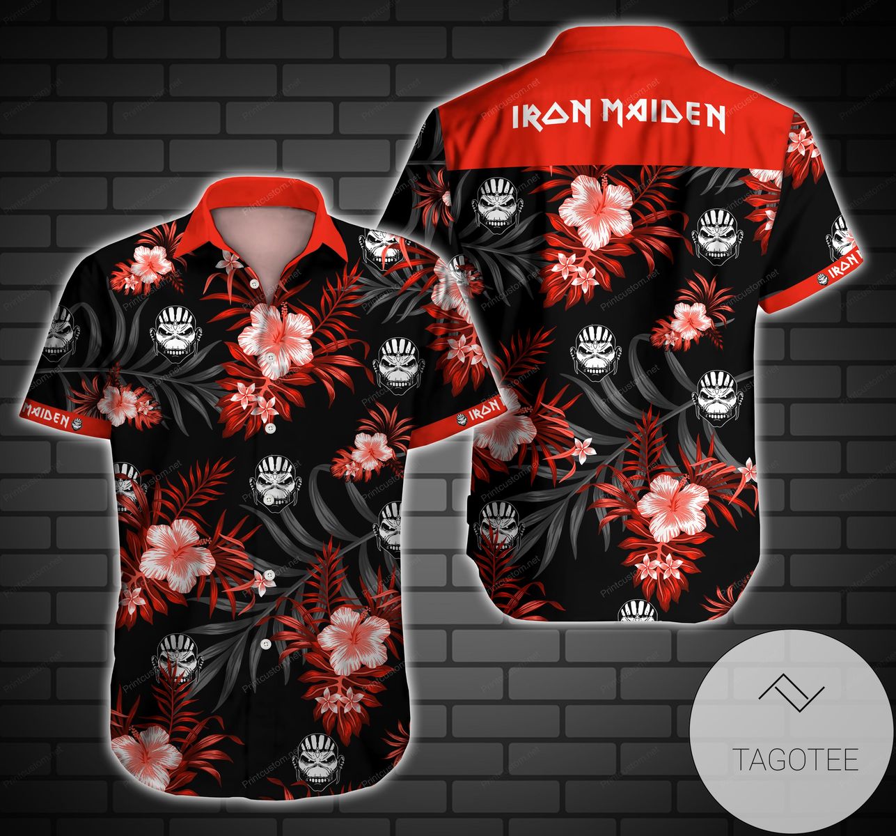 Iron Maiden Skull Hawaiian Shirt