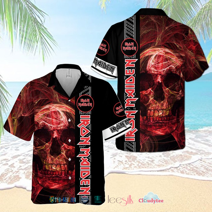 Iron Maiden Palm Tree Hawaiian Shirt