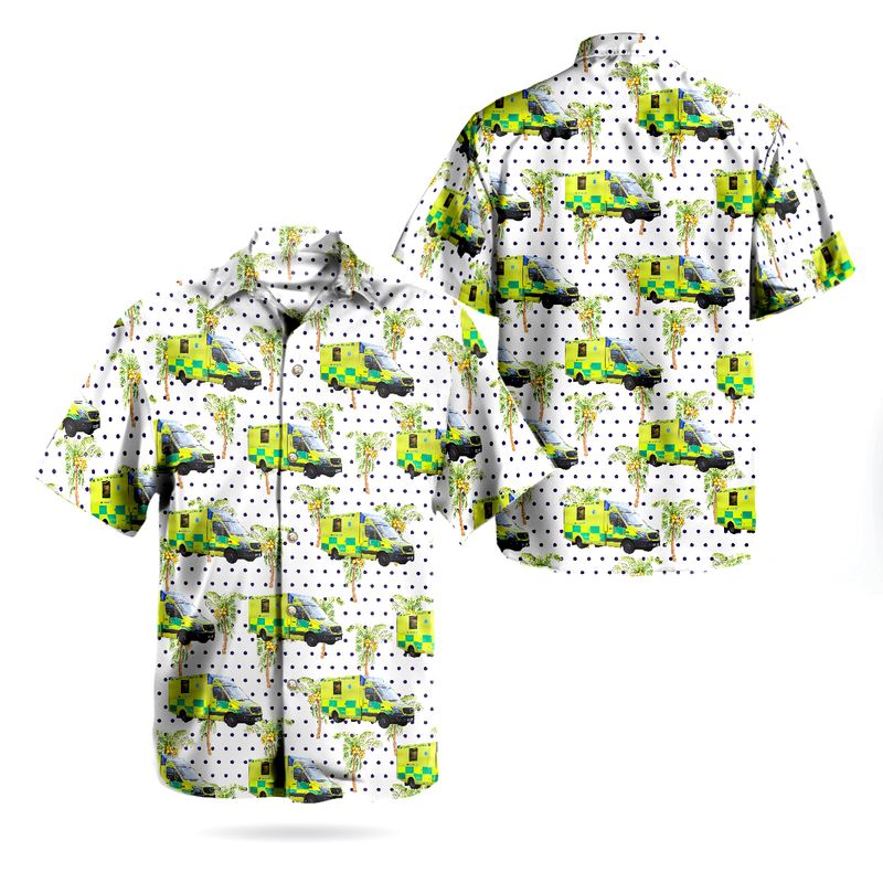 Isle of Wight NHS Trust Mercedes Vario Jumbulance Hawaiian Shirt