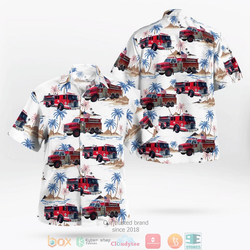 Ithaca New York Ithaca Fire Department Hawaiian Shirt