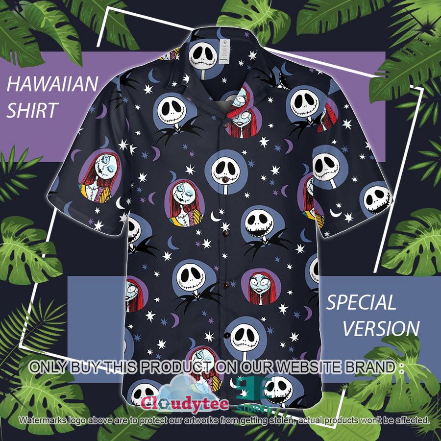 Jack Skellington and Grinch Head Hawaiian Shirt