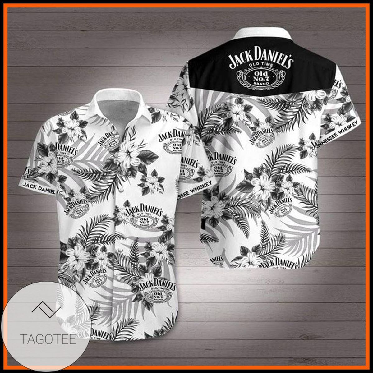 Jack Daniel’S All Over Print 3D Hawaiian Shirt – White