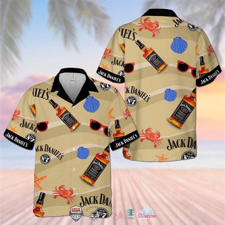 Jack Daniel’s Baby Yoda 4th Of July Hawaiian Shirt