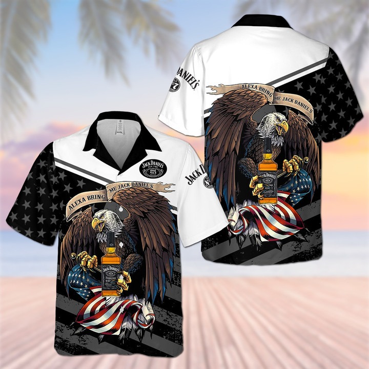 Jack Daniel’s Black Custom Name Hawaiian Shirt