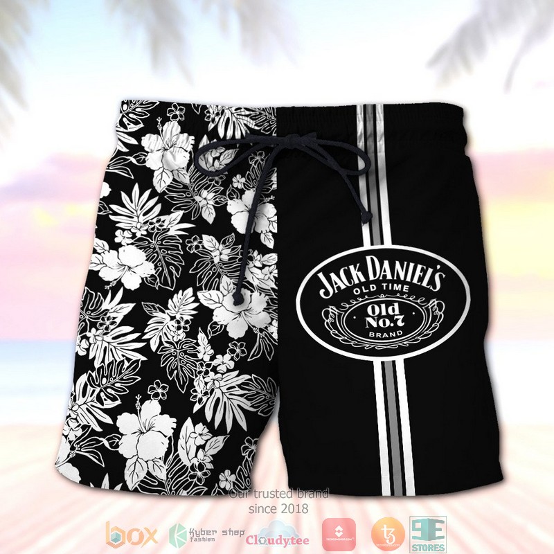 Jack Daniel’s No.7 Mickey Mouse on the beach 3d Hawaiian Shirt, Short