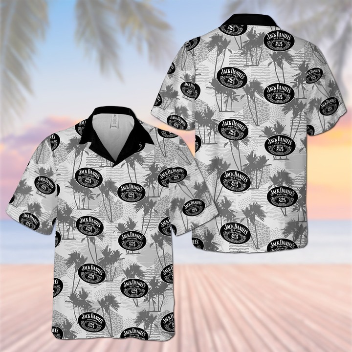 Jack Daniel’s Hibiscus Custom Hawaiian Shirt