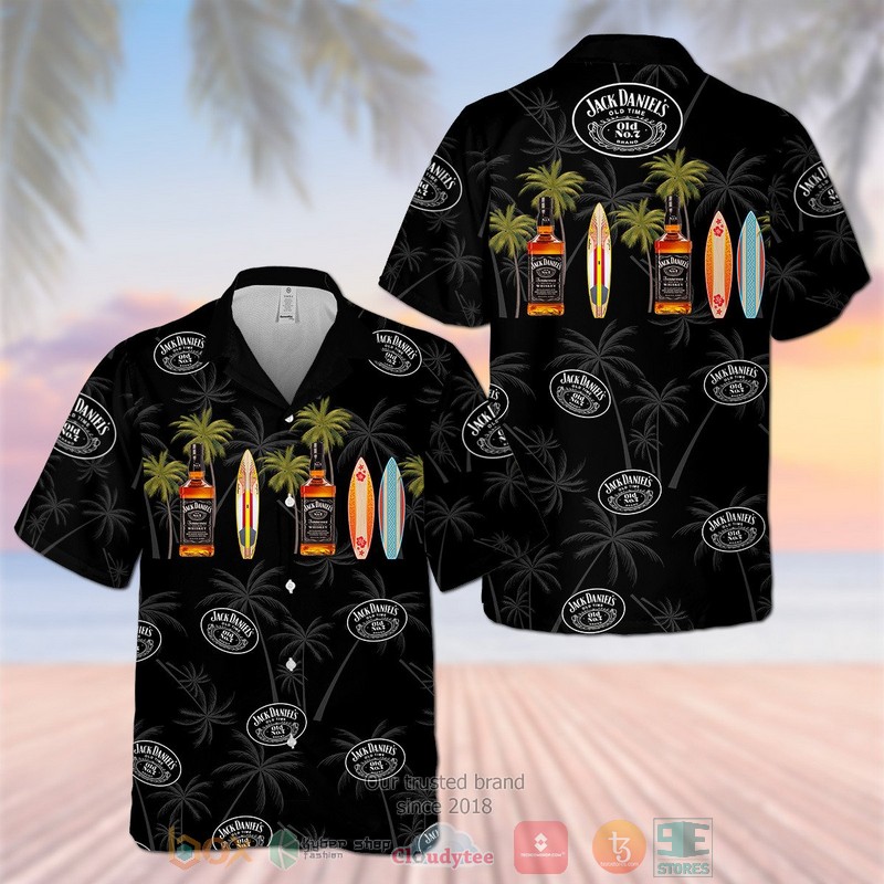 Jack Daniel’s Old No 7 Black Hawaiian Shirt