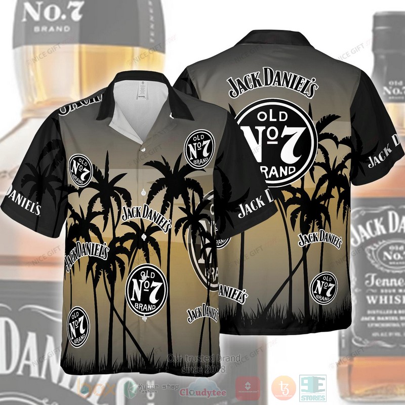 Jack Paint Black Hawaiian Shirt