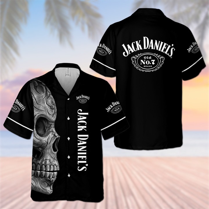 Jack Daniel’s Logo Palm Hawaiian Shirt