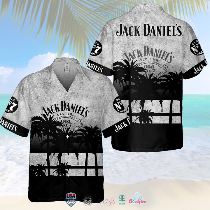 Jack Daniel’s Smoke Skull Hawaiian Shirt