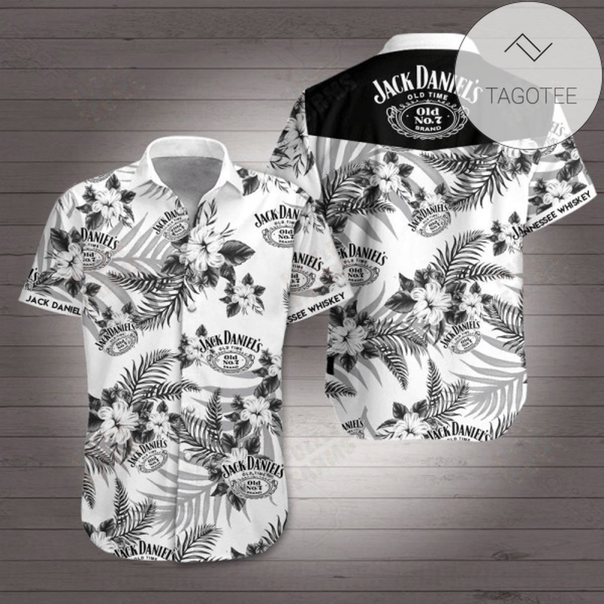 Jack Daniel Logos Hawaiian Shirt 3d