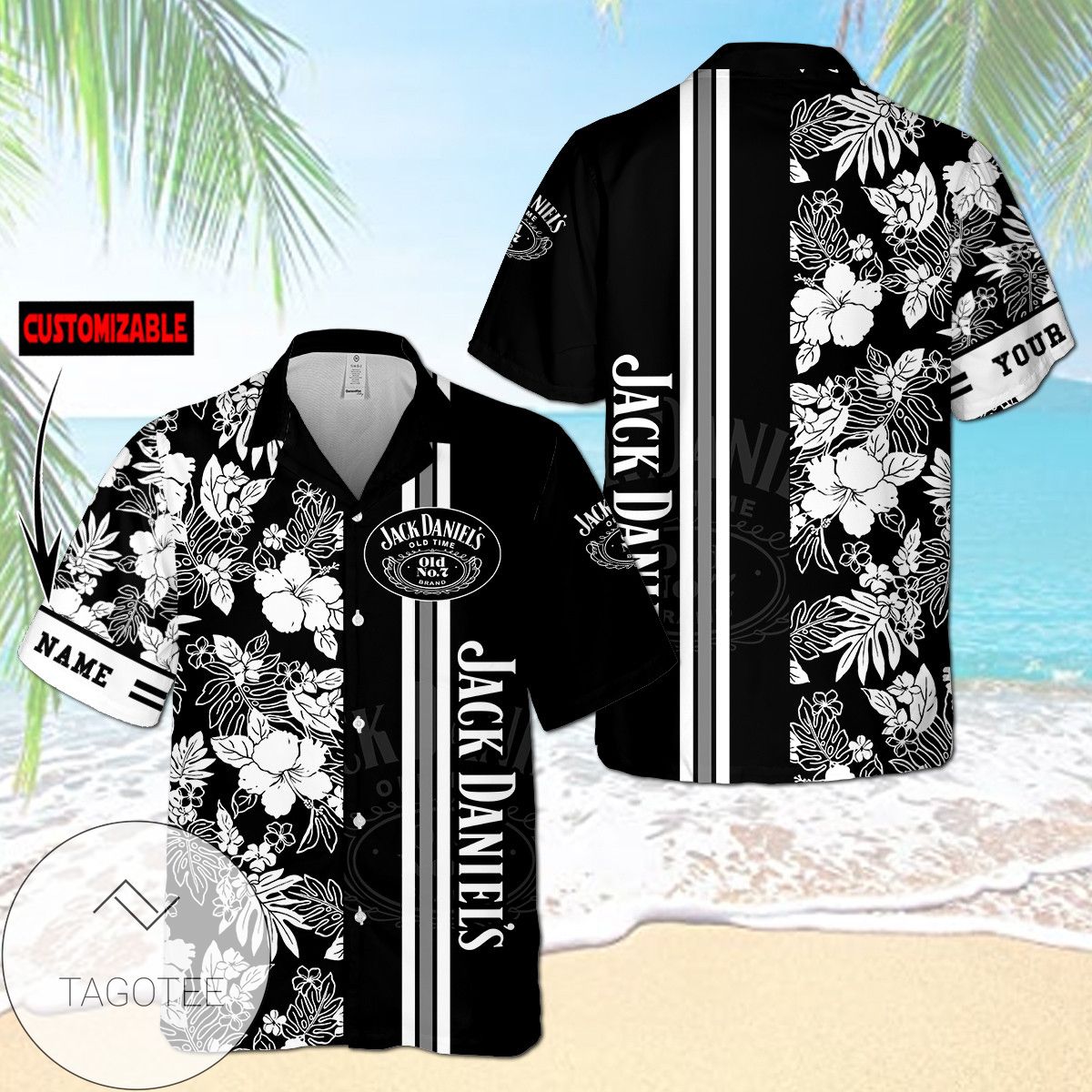 Jack Daniels Eagle Alexa Bring Me Hawaiian Shirt