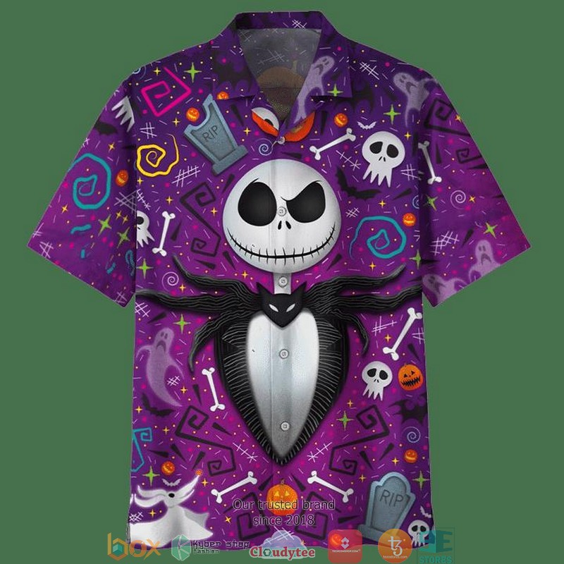 Jack Skellington Moon Hawaiian Shirt