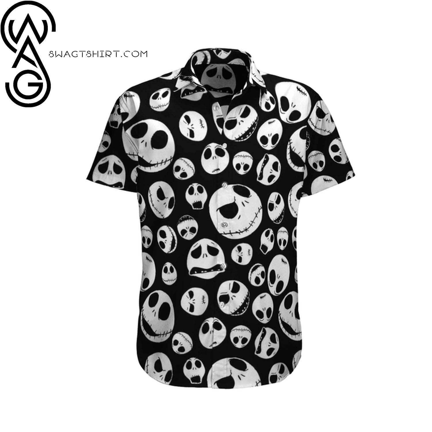 Jack Skellington Sunflower Full Printing Hawaiian Shirt