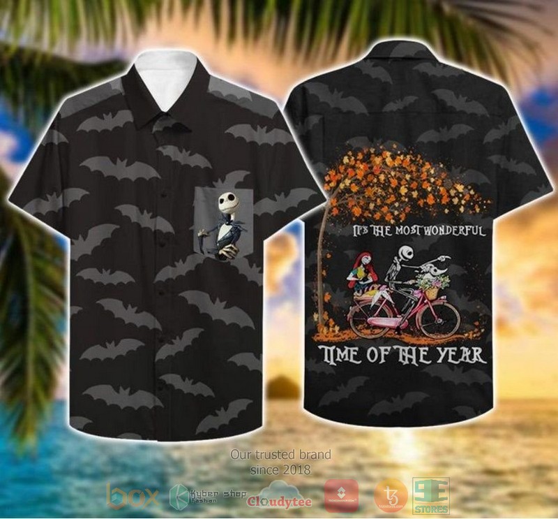 Jack Skellington Moon Hawaiian Shirt