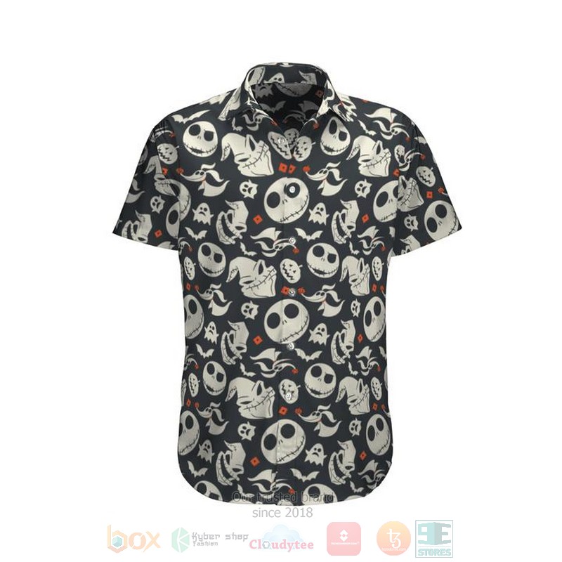 Jack Skellington Nightmare Before Christmas tropical Hawaiian Shirt