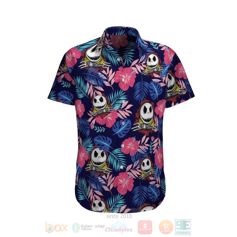 Jack Skellington Sunflower Hawaiian Shirt