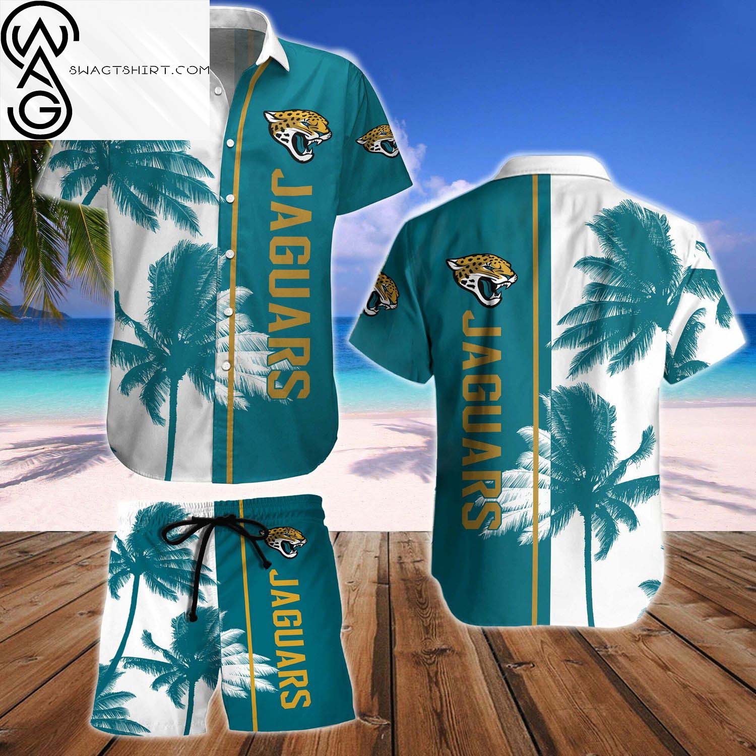 Jacksonville Jaguars And Skull Summer Aloha Hawaiian Shirt