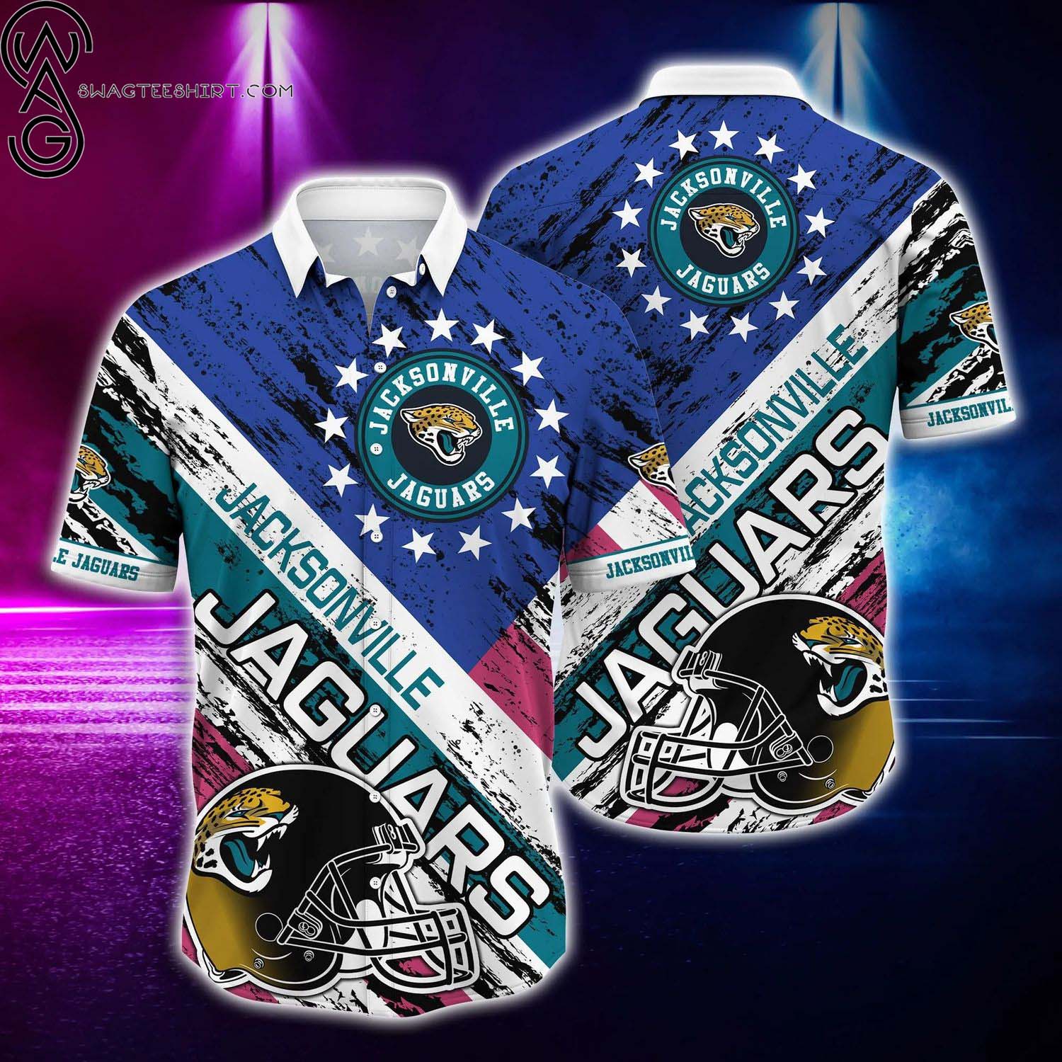 Jacksonville Jaguars And Skull Summer Aloha Hawaiian Shirt