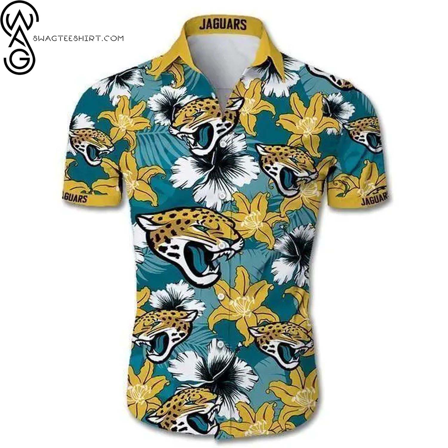 Jacksonville Jaguars Flower Summer Aloha Hawaiian Shirt